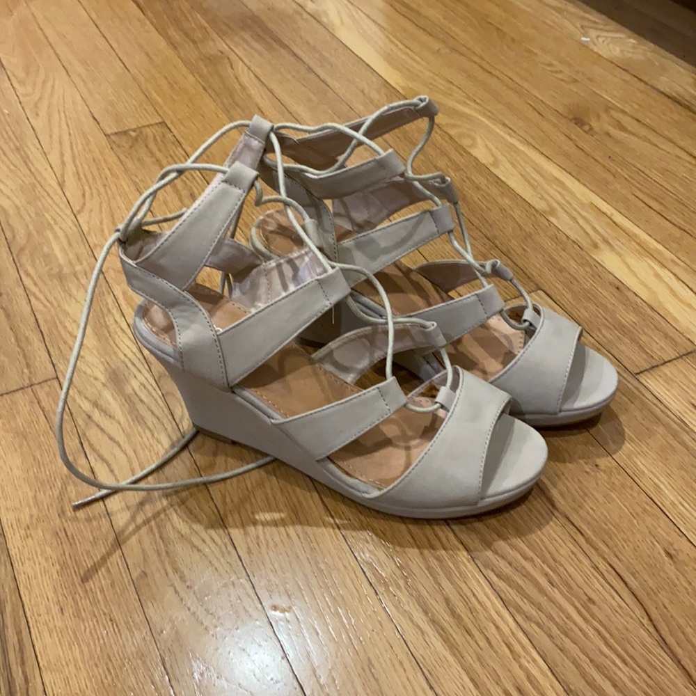 Lace up Wedges